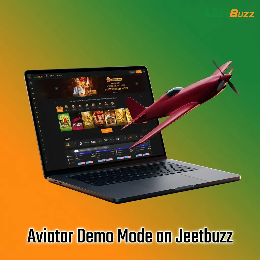 Aviator demo mode on Jeetbuzz showing virtual credits gameplay with auto-bet and cash-out features, no deposit needed