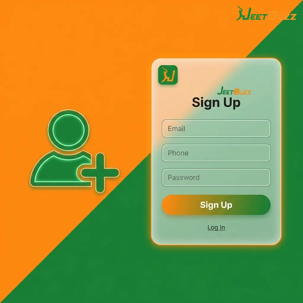 Jeetbuzz Bangladesh registration guide showing step-by-step signup form for new players accessing sportsbook and casino bonuses