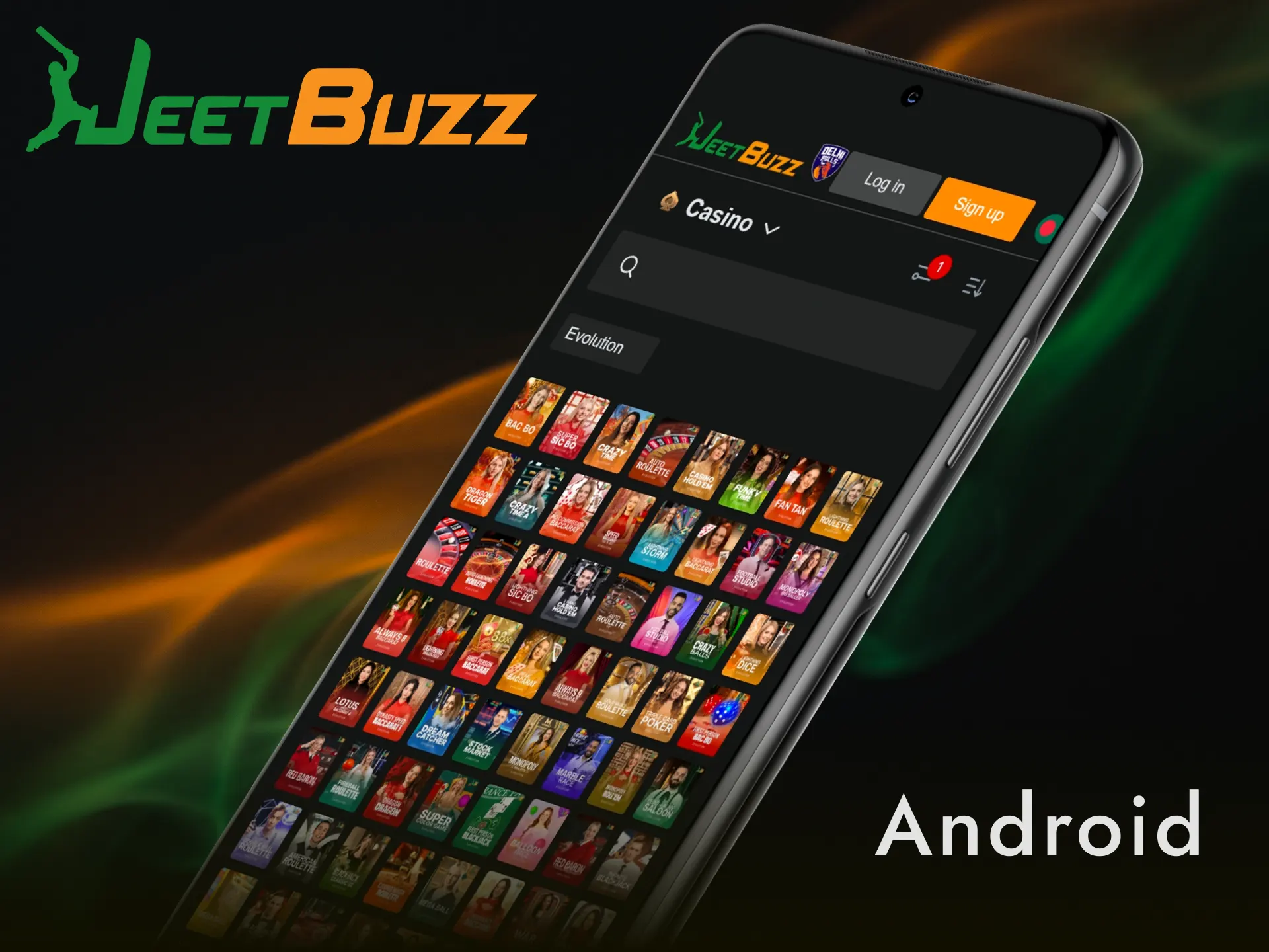 Download the Jeetbuzz Android app for mobile betting and casino games.