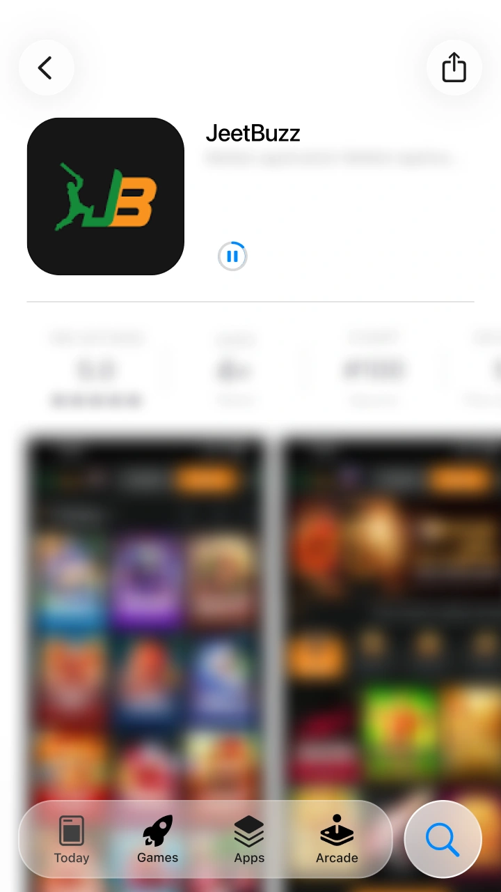 Confirm the installation process to set up the Jeetbuzz iOS app on your phone.
