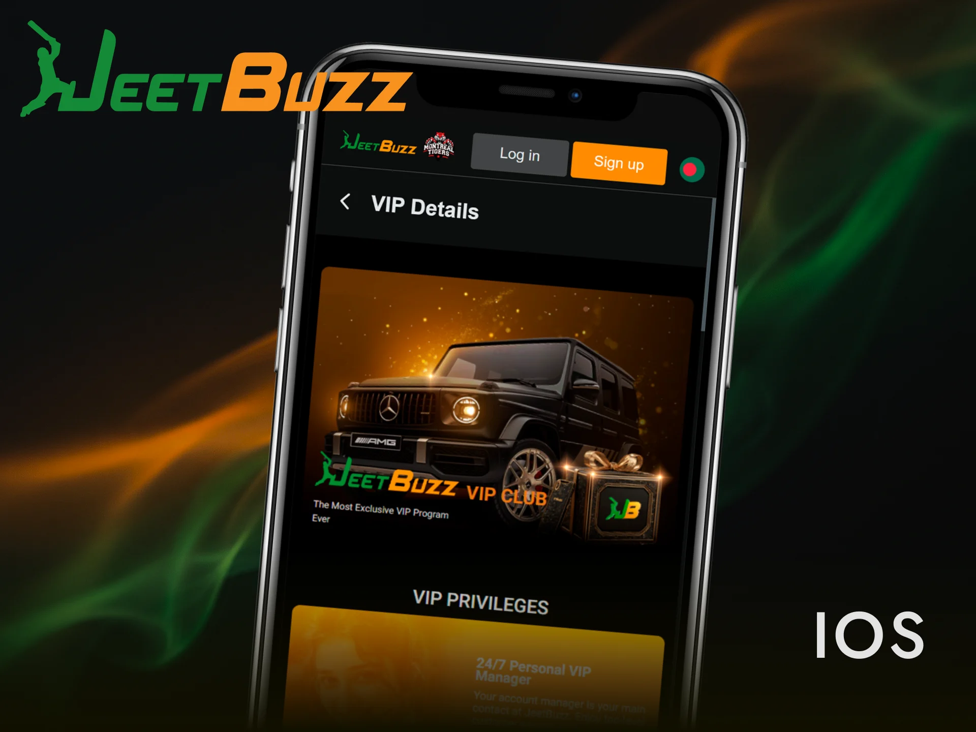 Download the Jeetbuzz app on iOS to bet on sports in Bangladesh.