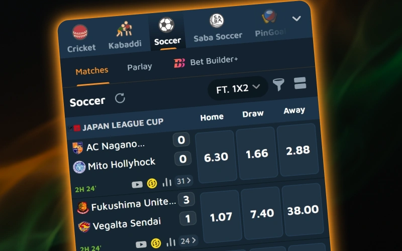 Wager on global Football events using the Jeetbuzz mobile application.
