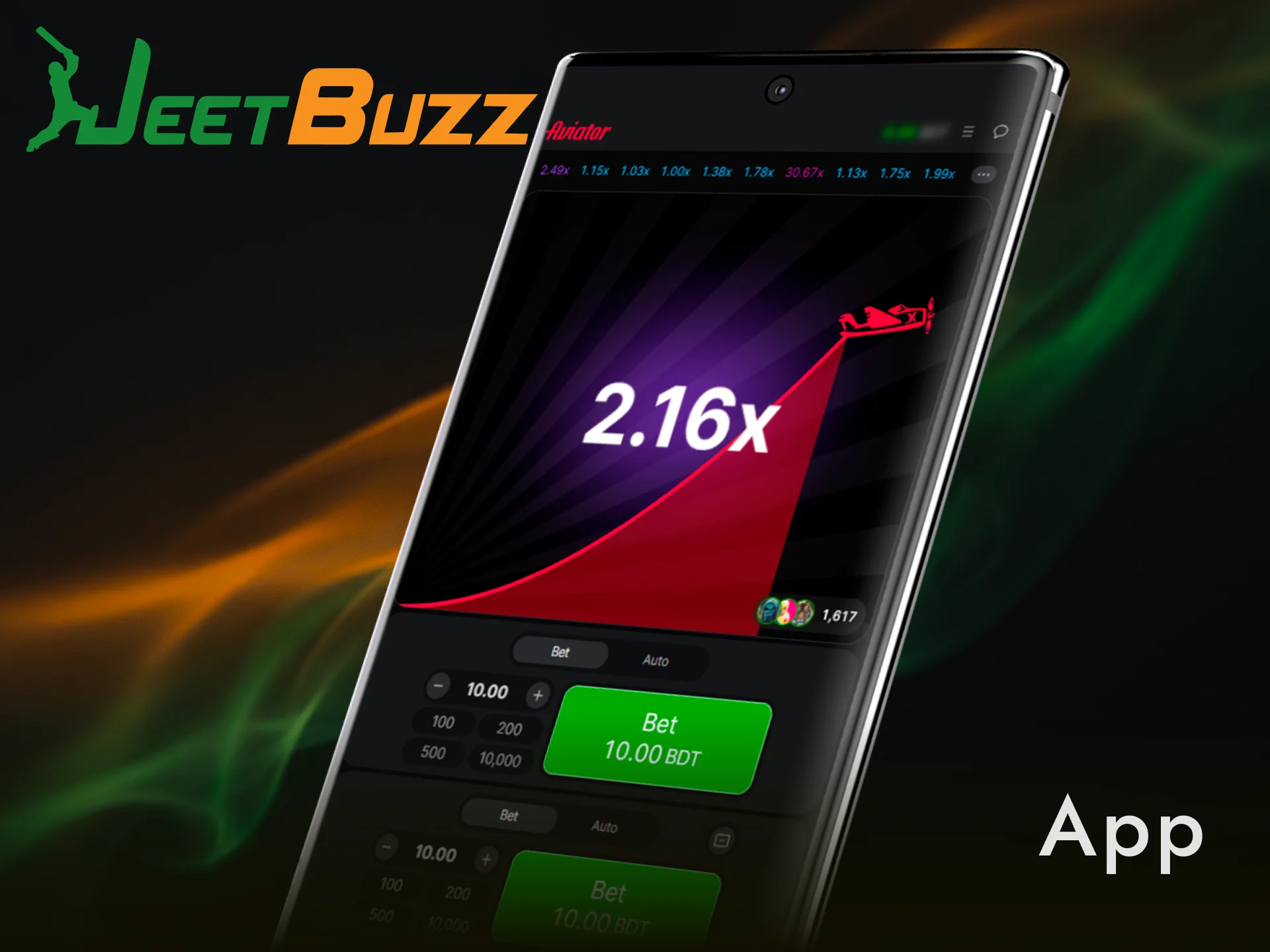 Launch the popular Aviator app on your mobile device at Jeetbuzz.