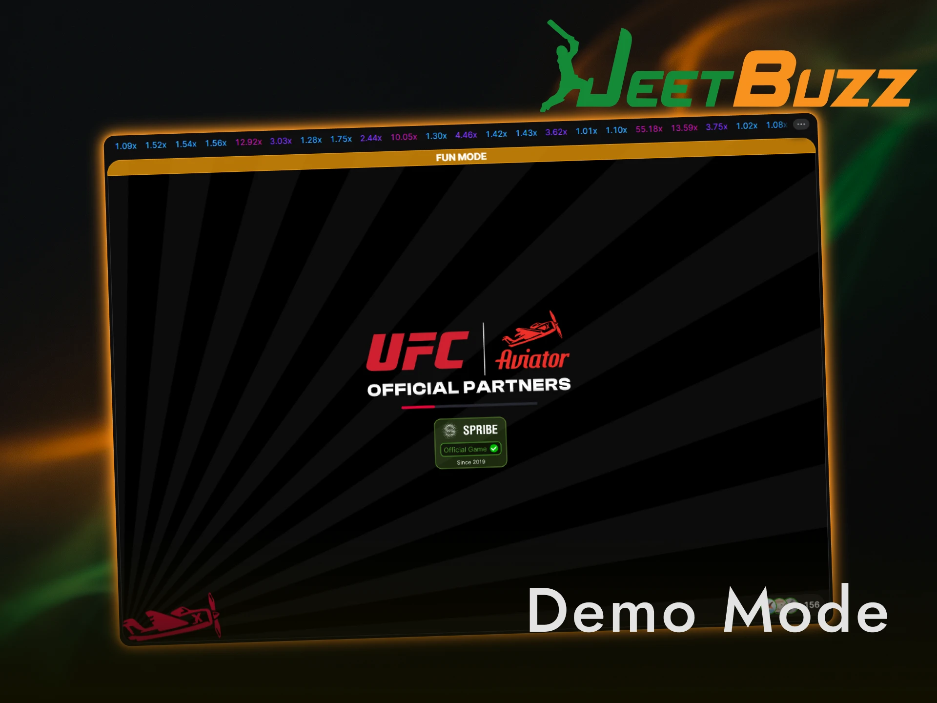 Try the risk-free Aviator demo mode on the Jeetbuzz platform.