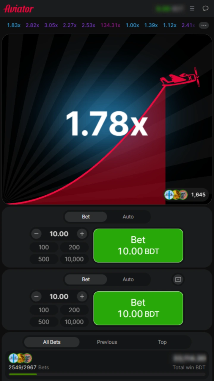 Place your bet and cash out in the Aviator game on Jeetbuzz.