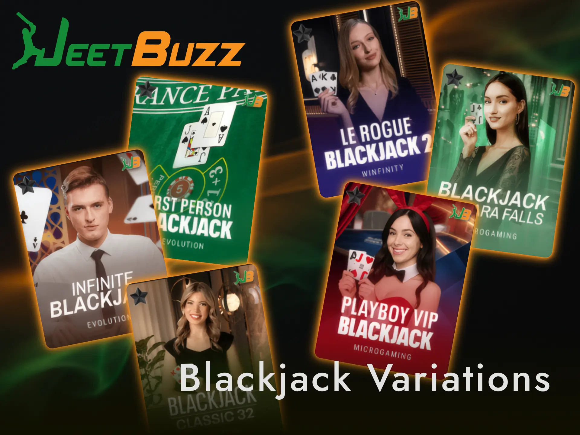 Explore different online Blackjack game variations available on Jeetbuzz.