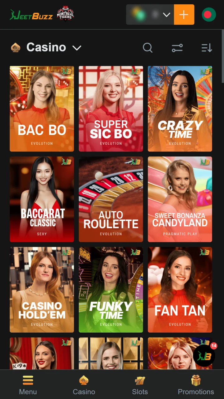 Open a live table and start playing Live Casino games on Jeetbuzz.