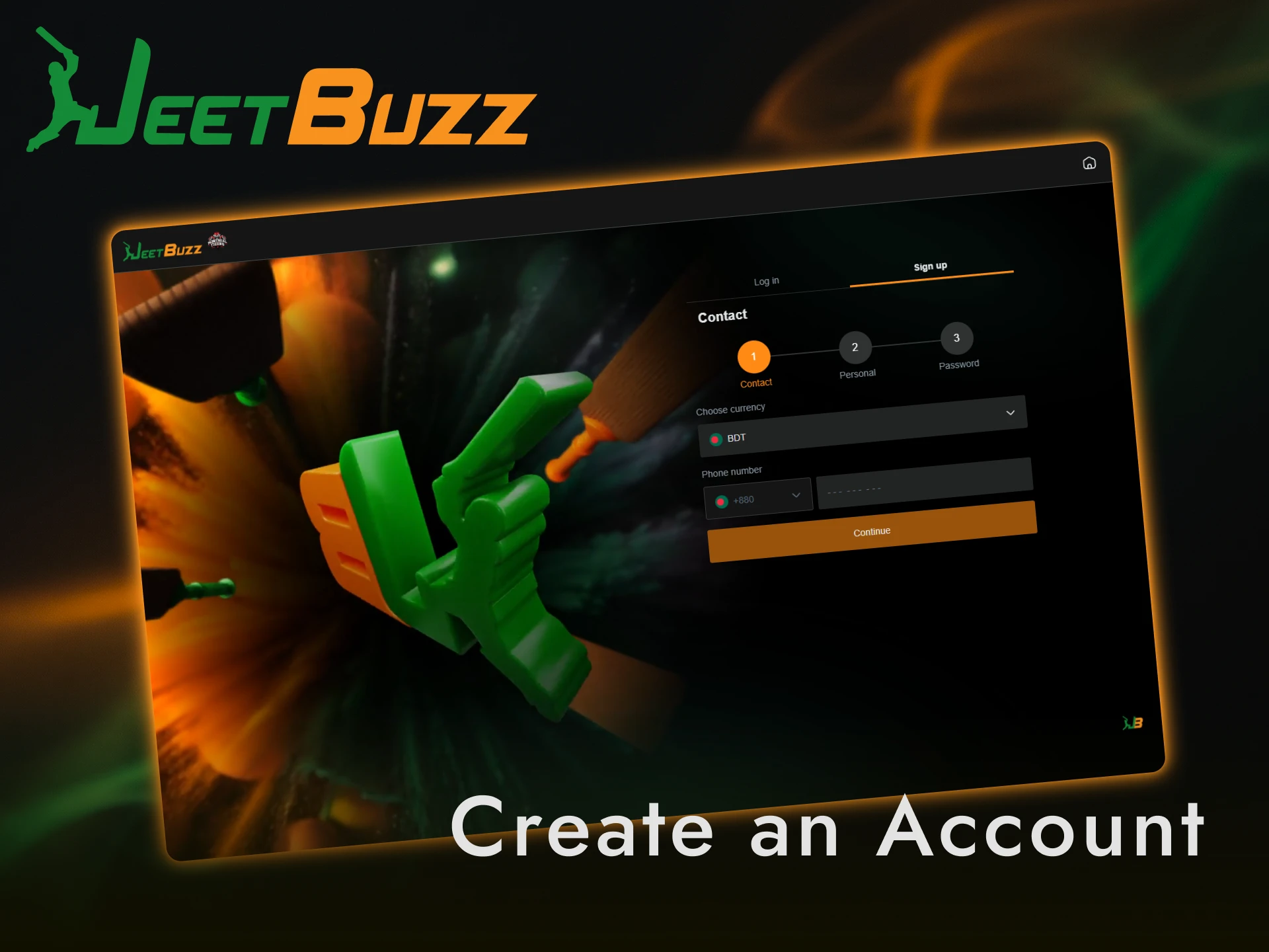 Register an account to join Jeetbuzz and start playing online casino games today.