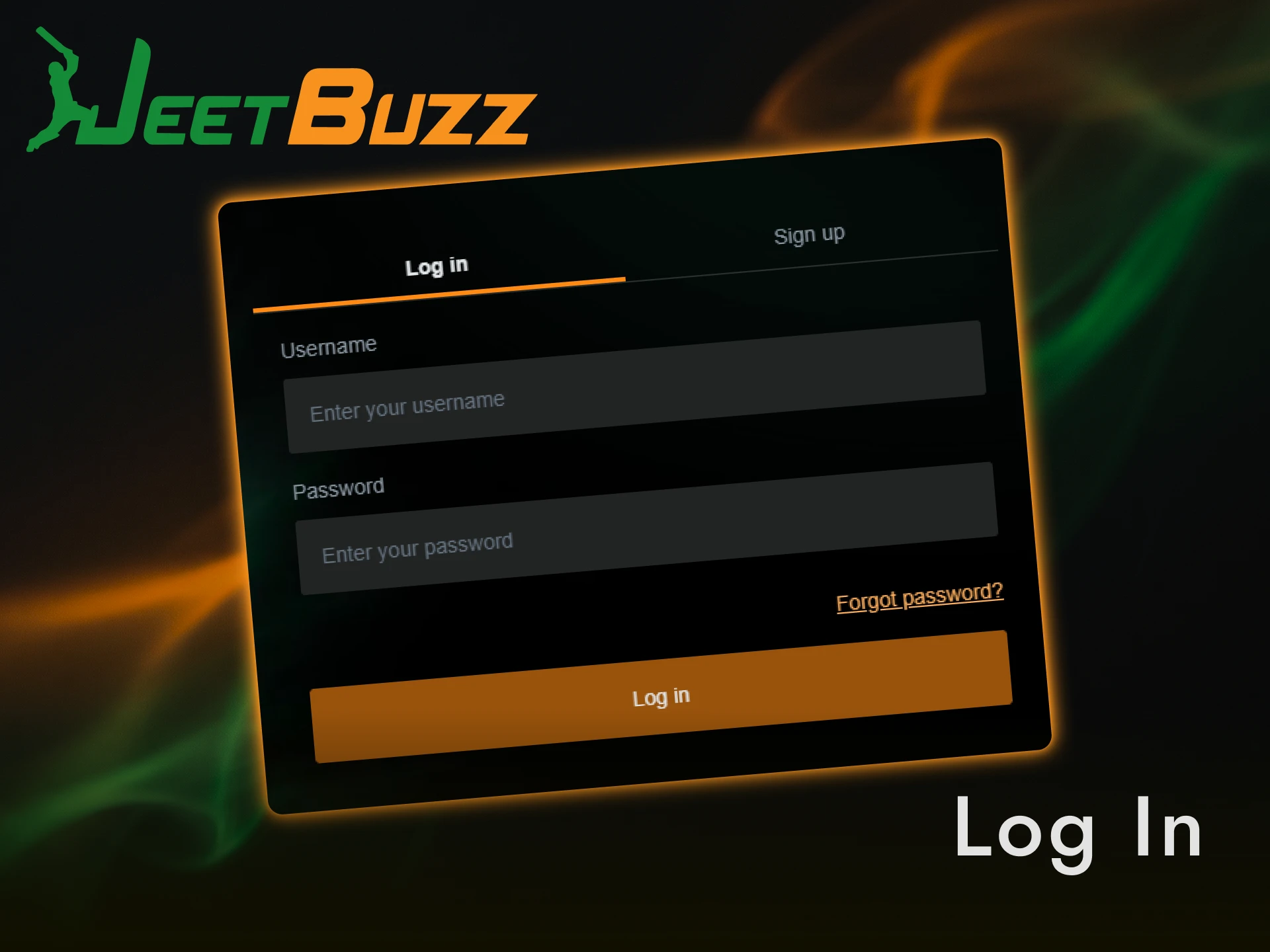 Log in to your personal Jeetbuzz account using secure authorization credentials.
