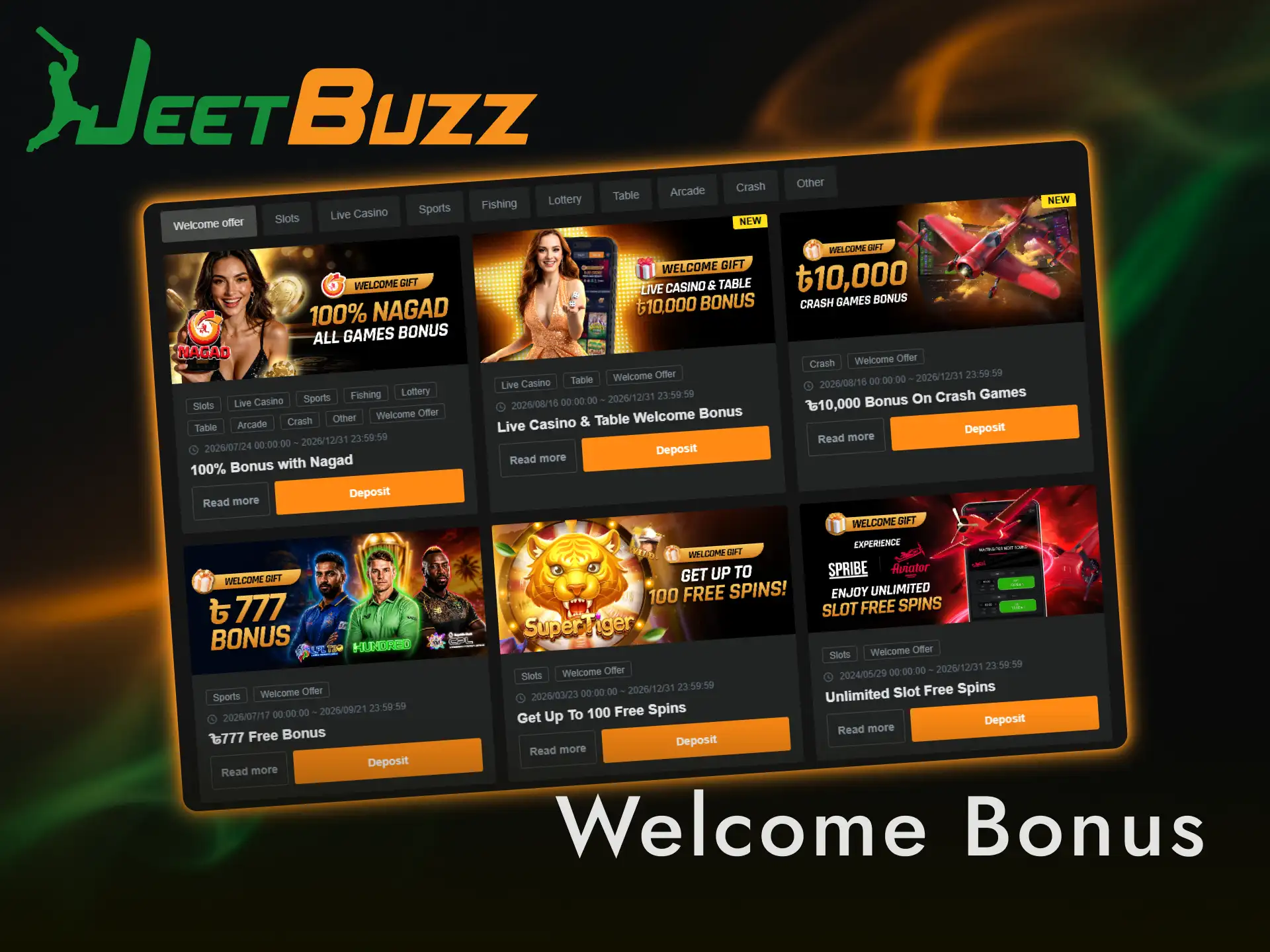 Claim your Jeetbuzz casino welcome bonus and start betting online today.