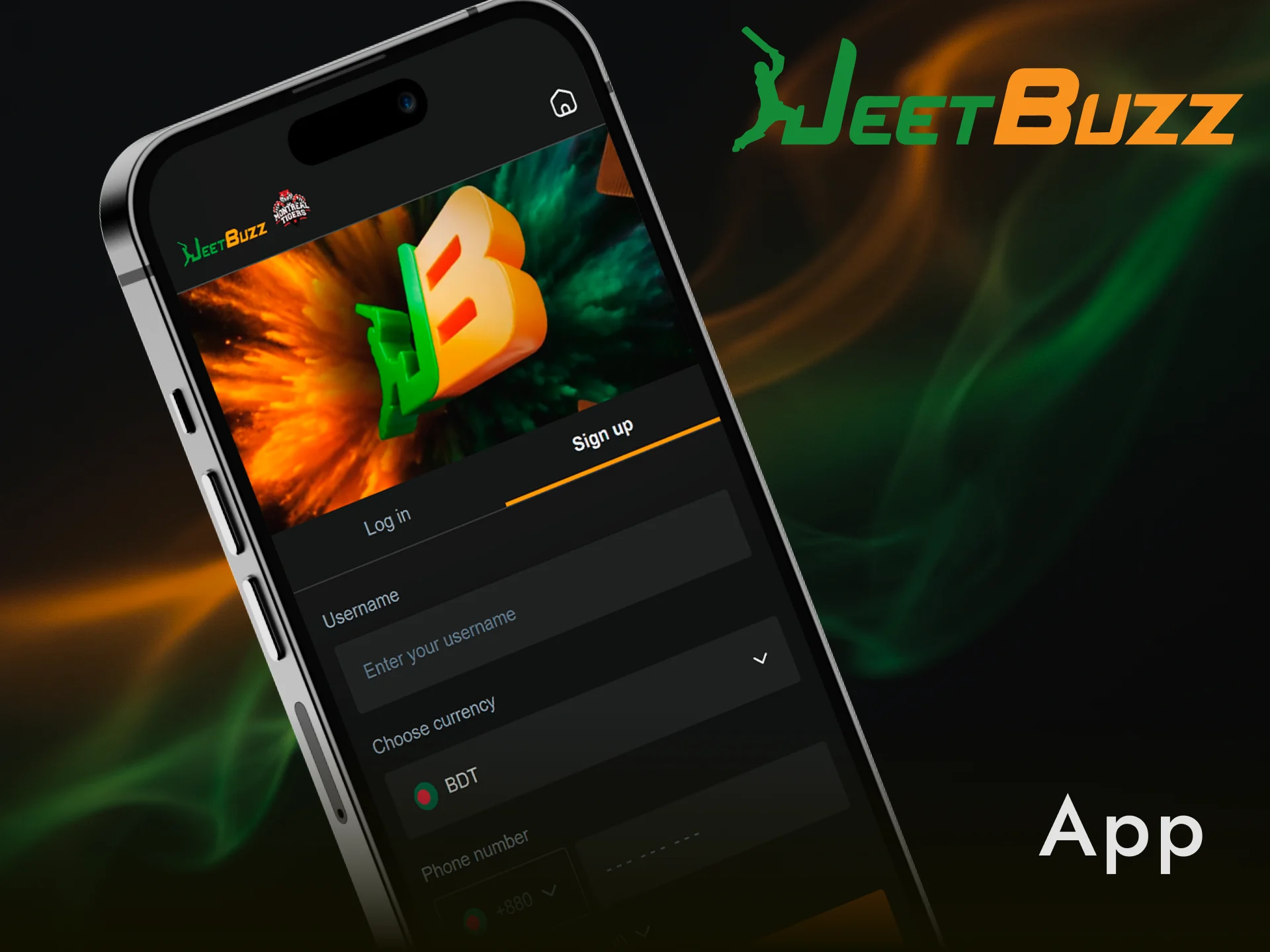 Register a new account via the Jeetbuzz mobile registration app to start betting.